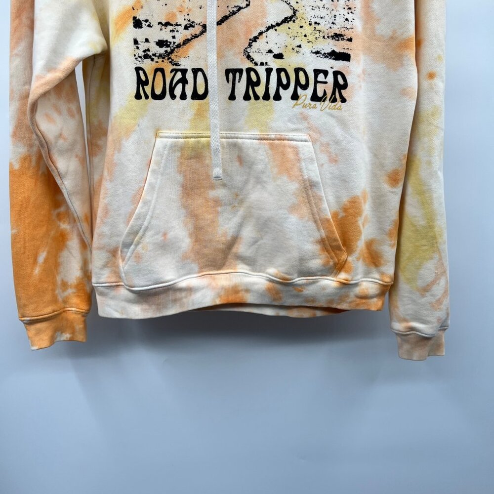 Pura Vida Womens Tie Dye Road Tripper Hoodie Pullover Yellow/Multi Size Small - Picture 3 of 8
